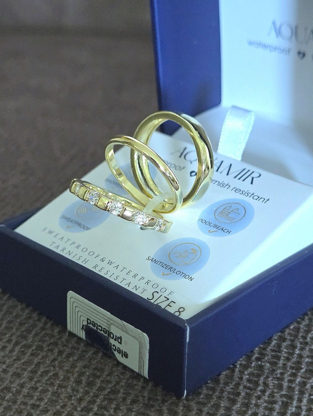 Aquamir Waterproof Triple3️⃣ Ring💍 Set - NIB - Picture 12 of 16
